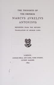 Tapa de Thoughts of the Emperor Marcus Aurelius Antoninus