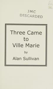 Tapa de Three Came to Ville Marie