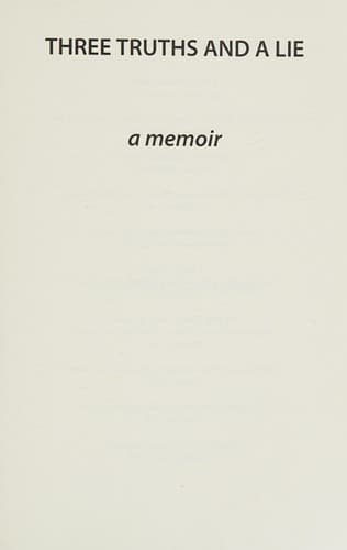 Tapa de Three Truths and a Lie