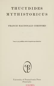 Tapa de Thucydides Mythistoricus