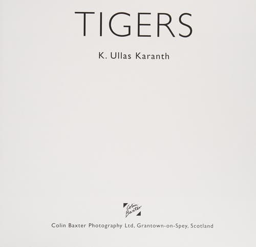 Tapa de Tigers (WorldLife Library Special)