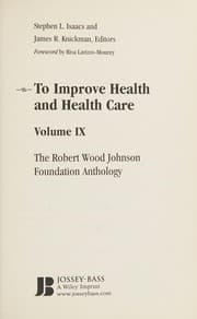 Tapa de To improve health and health care