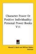 Tapa de Character Power Or Positive Individuality