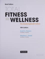 Tapa de Total Fitness and Wellness, the MasteringHealth Edition, Brief Edition Plus MasteringHealth with EText -- Access Card Package