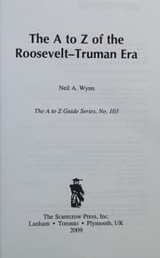 Tapa de A to Z of the Roosevelt-Truman Era