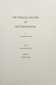 Tapa de Tragical History of Doctor Faustus