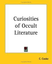 Tapa de Curiosities Of Occult Literature