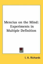 Tapa de Mencius on the mind