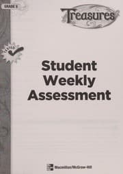 Tapa de Treasures, Grade 5, Student Weekly Assessment