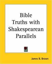 Tapa de Bible Truths with Shakespearean Parallels