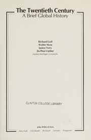 Tapa de The Twentieth century, a brief global history