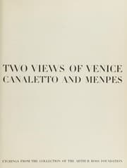 Tapa de Two Views of Venice : Canaletto and Menpes