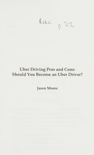 Tapa de Uber Driving Pros and Cons