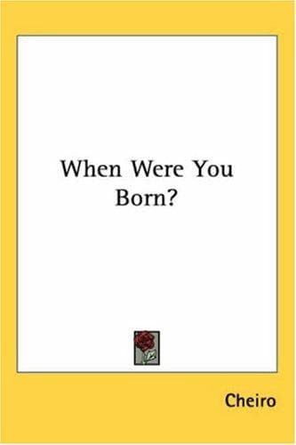 Tapa de When Were You Born?