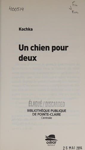 Tapa de Un chien pour deux