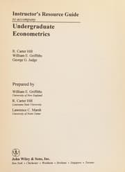 Tapa de Undergraduate Econometrics