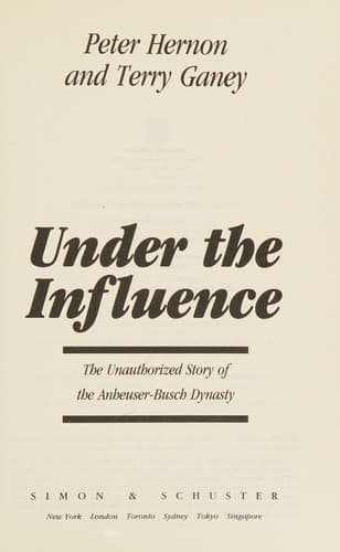 Tapa de Under the influence
