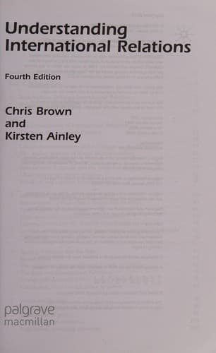 Tapa de Understanding International Relations