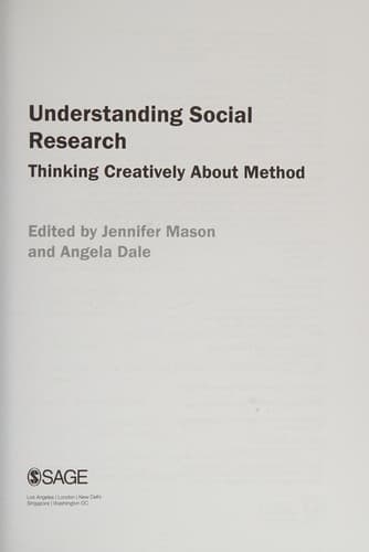 Tapa de Understanding Social Research