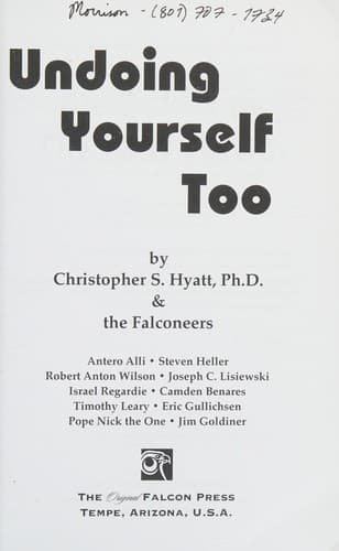 Tapa de Undoing Yourself Too