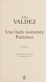 Tapa de Une lady nommÃ©e Patience (French Edition)