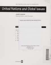 Tapa de United Nations and Global Issues