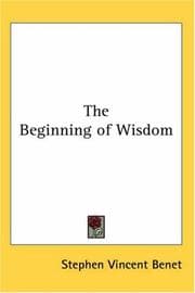Tapa de The beginning of wisdom
