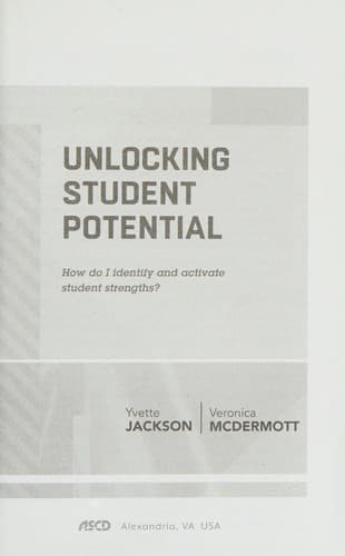 Tapa de Unlocking student potential