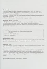 Tapa de The Unofficial Revit 2013 Certification Exam Guide