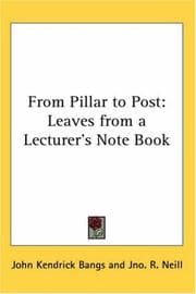 Tapa de From Pillar to Post