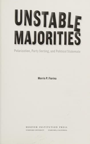 Tapa de Unstable majorities