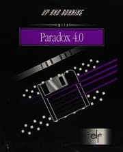 Tapa de Up and running with PARADOX 4.0 for DOS
