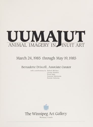 Tapa de Uumajut