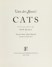Tapa de Van der Steen's cats