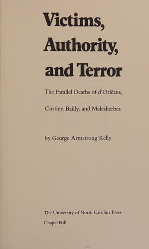 Tapa de Victims, Authority, and Terror