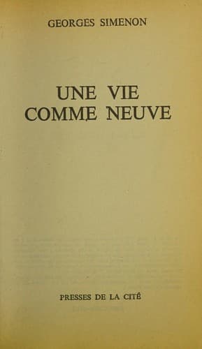 Tapa de Vie comme neuve -une