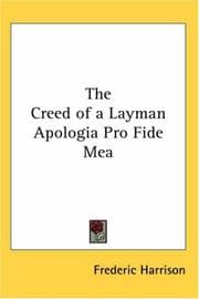 Tapa de The Creed of a Layman Apologia Pro Fide Mea