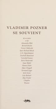 Tapa de Vladimir Pozner se souvient