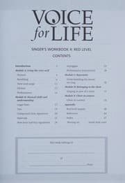 Tapa de Voice for Life Singer's Workbook 4 - Red Level