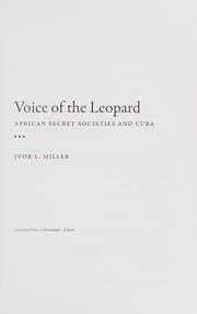 Tapa de The voice of the leopard