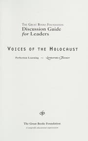 Tapa de Voices of the Holocaust Discussion Guide