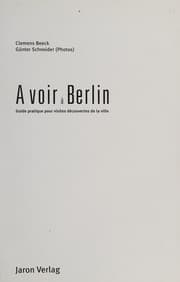 Tapa de A voir +- Berlin