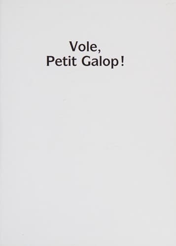 Tapa de Vole, petit Galop!