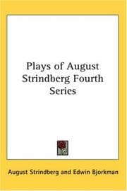 Tapa de Plays of August Strindberg