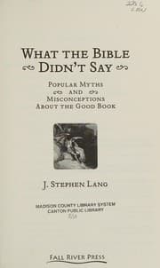 Tapa de What the Bible Didn't Say