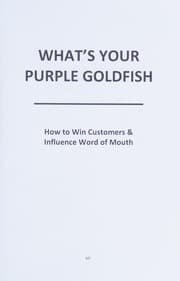 Tapa de What's Your Purple Goldfish?