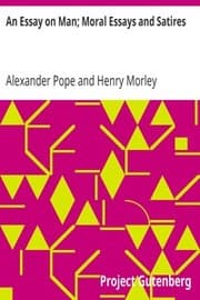 Tapa de Essay on Man Moral Essays and Satires