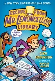 Tapa de Escape from Mr. Lemoncellos Library, the Graphic Novel