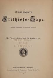 Tapa de Esaias Tegnér's Frithiofs-Sage
