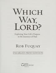 Tapa de Which Way, Lord? Enlarged Print